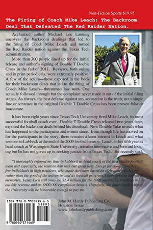 Double T  Double Cross  Double Take: The Firing of Coach Mike Leach by Texas Tech University,Used