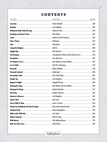 Rolling Stone Sheet Music Classics, Vol 2: 1970S1990S (Rolling Stone Magazine, Vol 2),Used