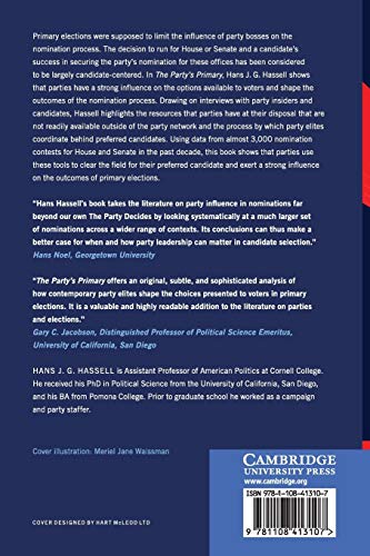 The Party's Primary: Control of Congressional Nominations,Used