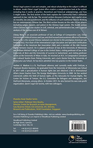Inside China's Legal System (Chandos Asian Studies Series),Used
