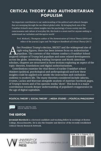 Critical Theory and Authoritarian Populism,Used