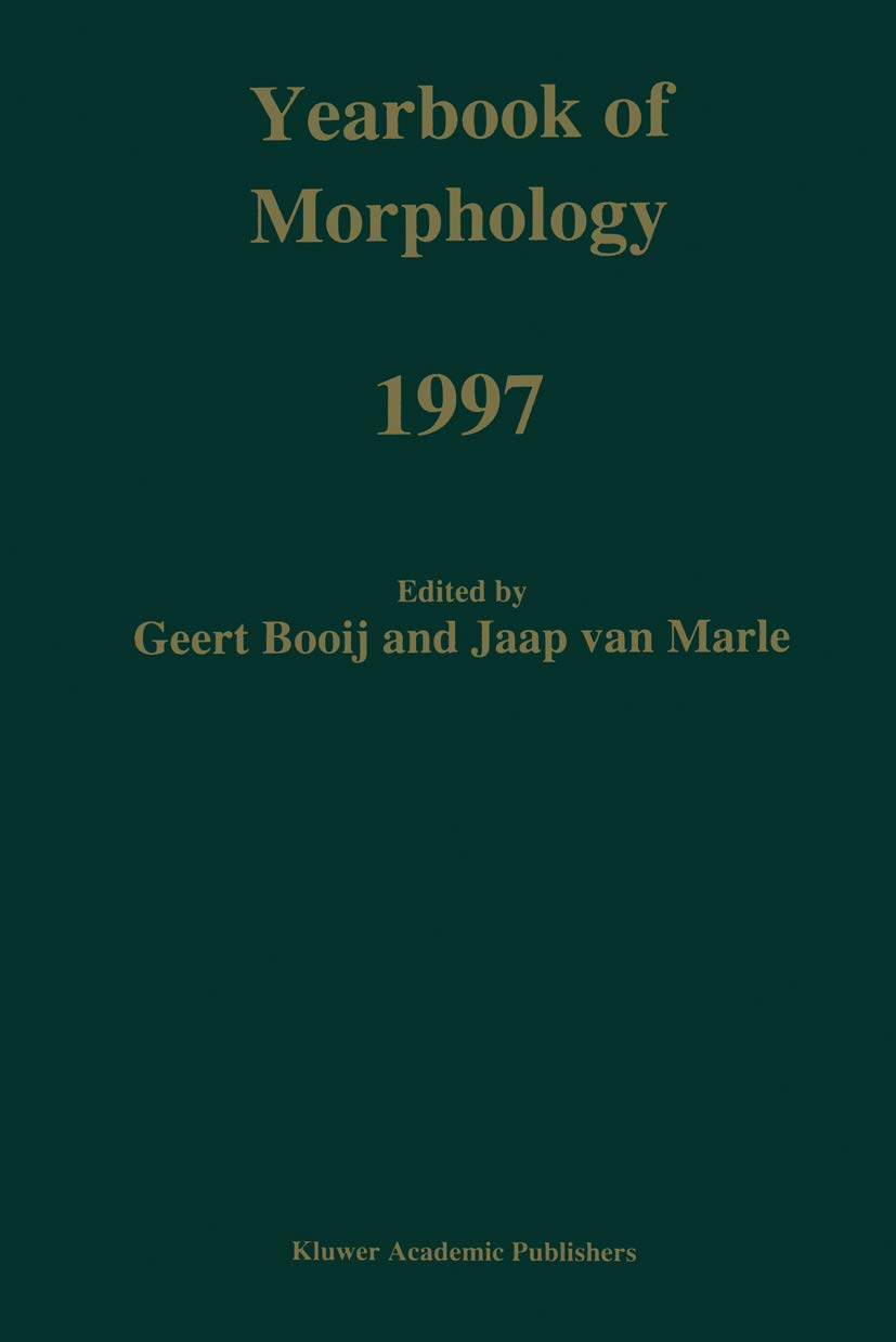 Yearbook of Morphology 1997,Used