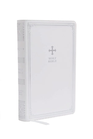 NRSV Catholic Edition Gift Bible, White Leathersoft (Comfort Print, Holy Bible, Complete Catholic Bible, NRSV CE): Holy Bible,New