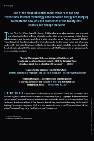 The Third Industrial Revolution: How Lateral Power Is Transforming Energy, The Economy, And The World,Used