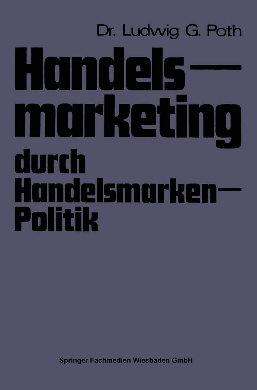 Handelsmarketing durch HandelsmarkenPolitik (German Edition),Used