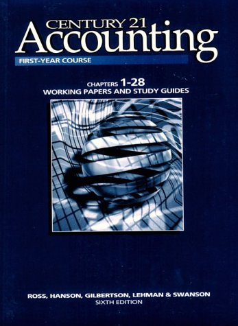 Century 21 Accounting Working Papers,Used
