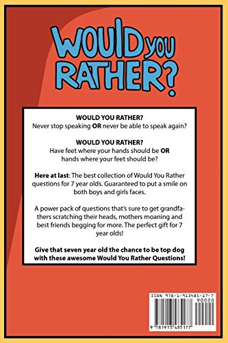 Would You Rather Age 8 Version: Would You Rather Questions for 8 Year Olds (Would You Rather For Kids),Used
