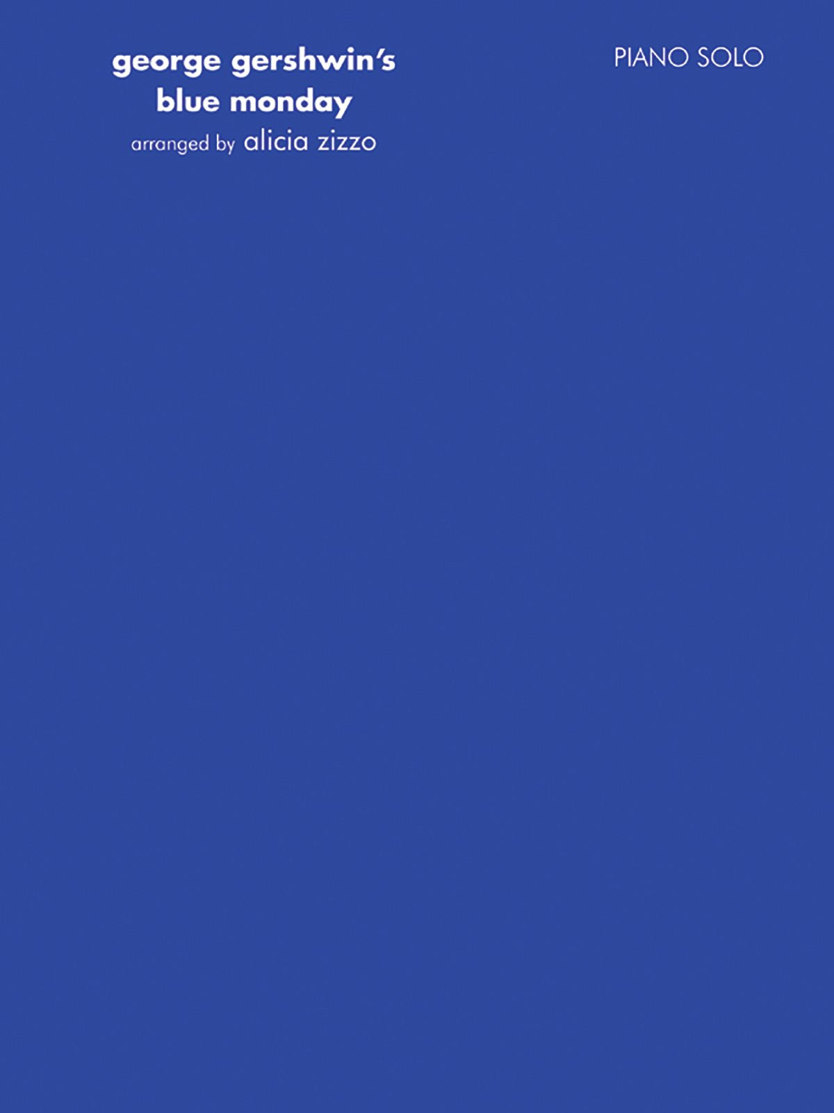 Blue Monday: Piano Solo,New