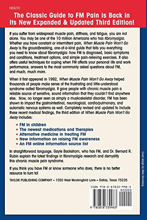 When Muscle Pain Won't Go Away: The Relief Handbook for Fibromyalgia and Chronic Muscle Pain,Used