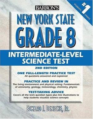 Barron's New York State Grade 8 Intermediate Level Science Test,Used