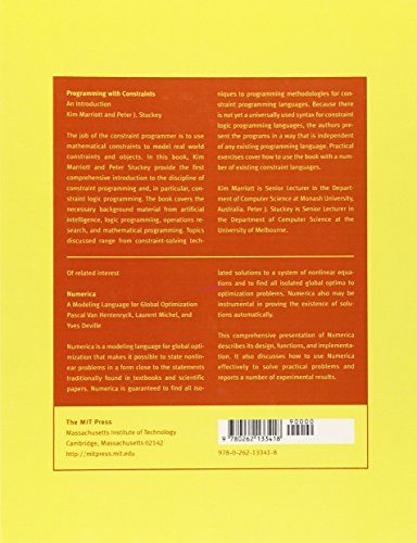 Programming with Constraints: An Introduction,New