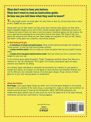 Games That Teach: Experiential Activities for Reinforcing Training,Used