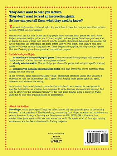 Games That Teach: Experiential Activities for Reinforcing Training,Used