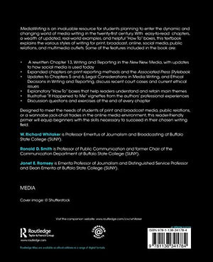 MediaWriting: Print, Broadcast, and Public Relations,Used