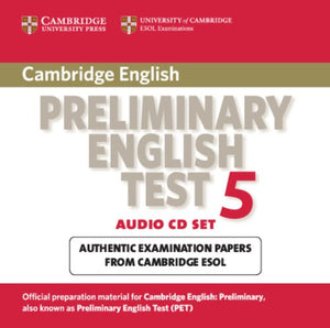 Cambridge Preliminary English Test 5 Audio CD Set (2 CDs) (Pet Practice Tests),Used