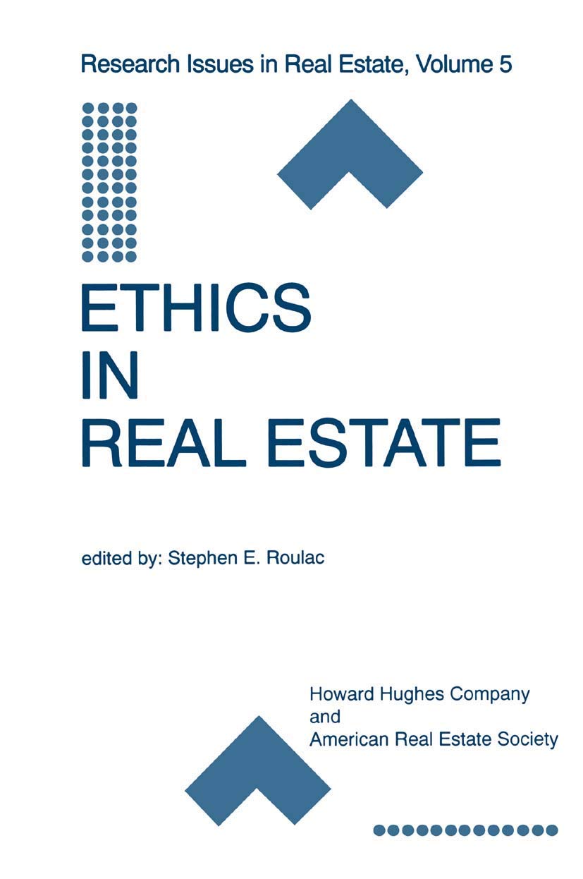 Ethics in Real Estate (Research Issues in Real Estate, 5),Used