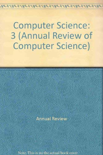 Annual Review of Computer Science: 3,Used