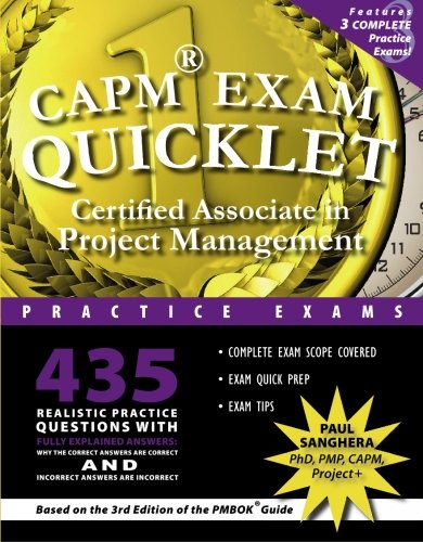 CAPM Exam Quicklet: Certified Associate in Project Management Practice Exams (The Quicklet Book Series),Used