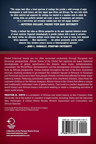 African Voices of the Global Past: 1500 to the Present,Used
