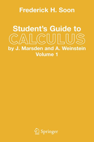 Student's Guide to Calculus, Vol. 1,Used