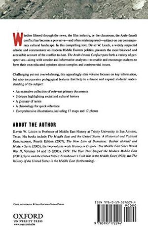 The ArabIsraeli Conflict: A History,Used