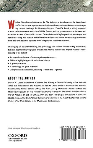 The ArabIsraeli Conflict: A History,Used
