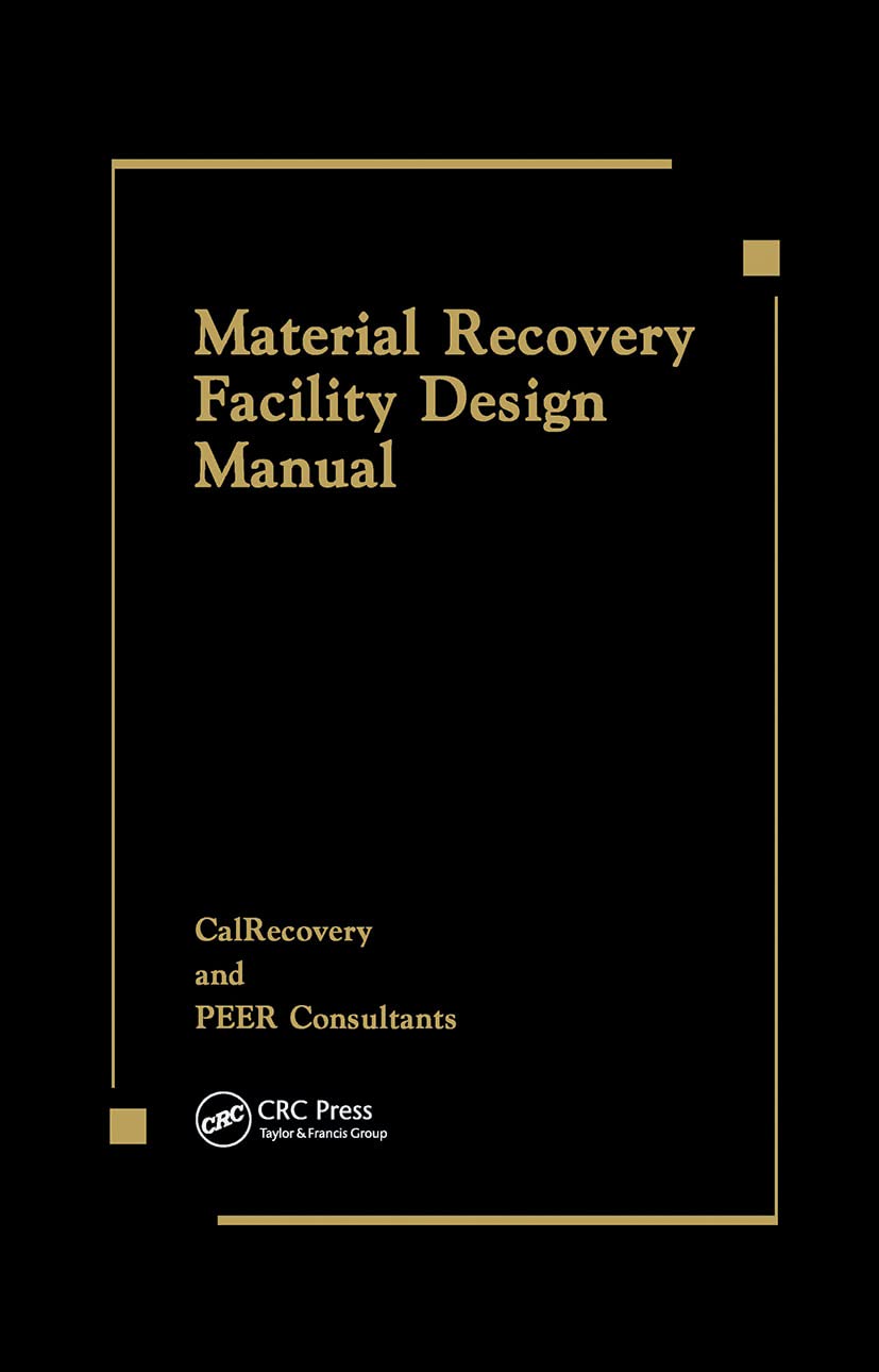 Material Recovery Facility Design Manual,Used