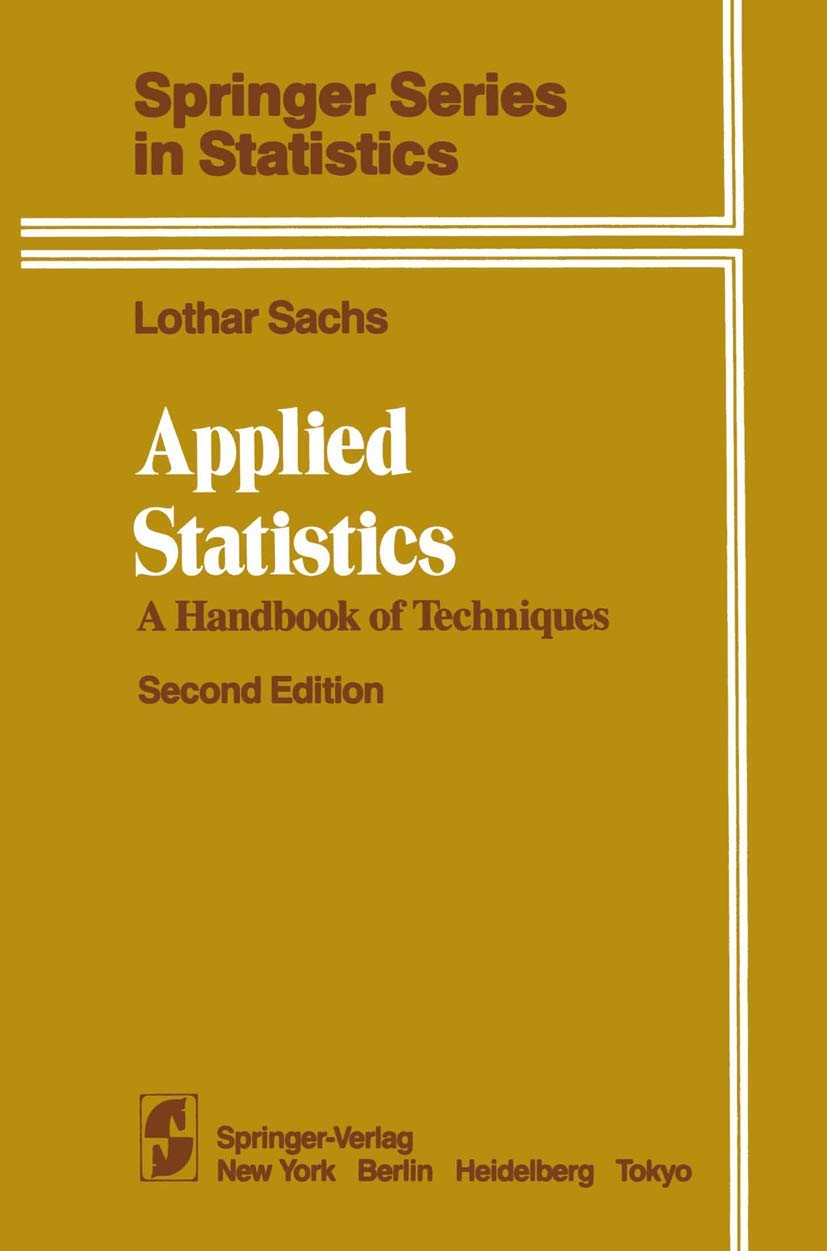 Applied Statistics: A Handbook Of Techniques (Springer Series In Statistics),Used
