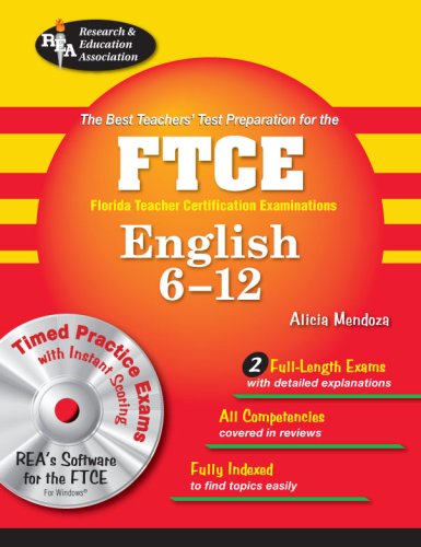 FTCE English 612 w/CDROM (FTCE Teacher Certification Test Prep),Used