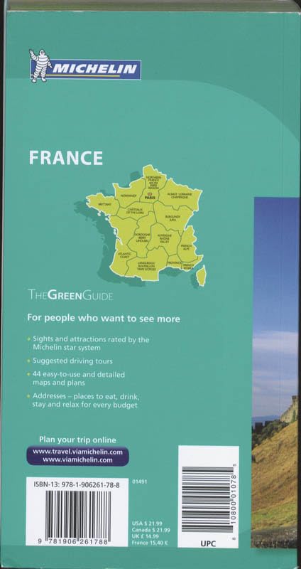Michelin Green Guide France, 7e (Green Guide/Michelin),Used