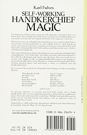SelfWorking Handkerchief Magic: 61 Foolproof Tricks (Dover Magic Books),Used