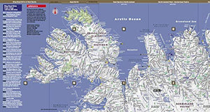 StreetSmart Iceland Map by VanDam laminated pocketsize, country planning and driving map with all attractions, sights, hotels, ,New