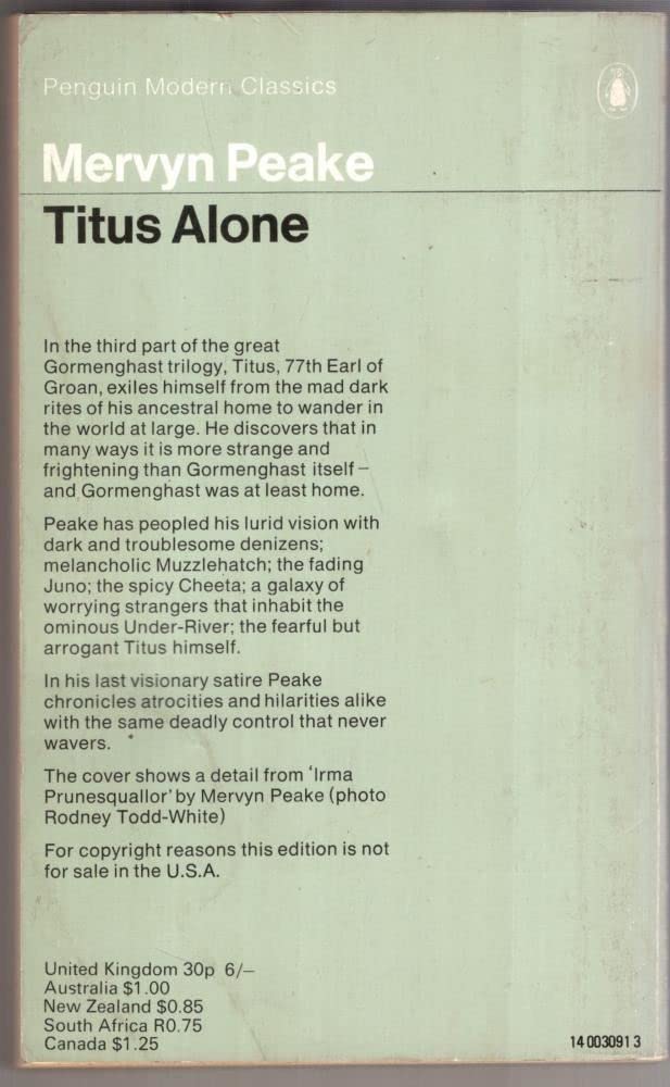 Titus alone (Penguin modern classics),Used
