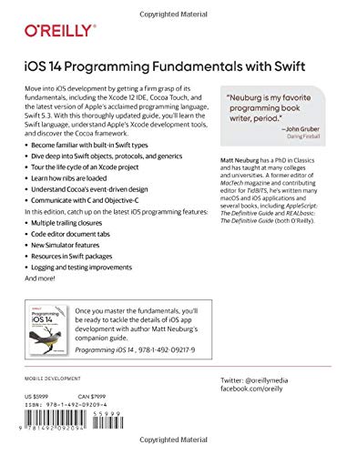 iOS 14 Programming Fundamentals with Swift: Swift, Xcode, and Cocoa Basics,Used