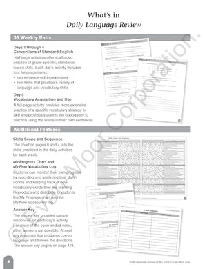 EvanMoor Daily Language Review, Grade 6 Actvities Homeschooling & Classroom Resource Workbook, Reproducible Worksheets, Teacher,New