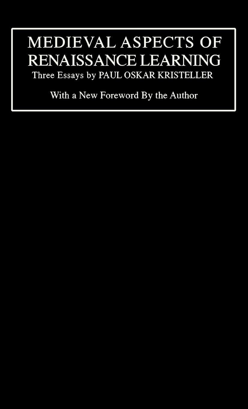 Medieval Aspects of Renaissance Learning,Used