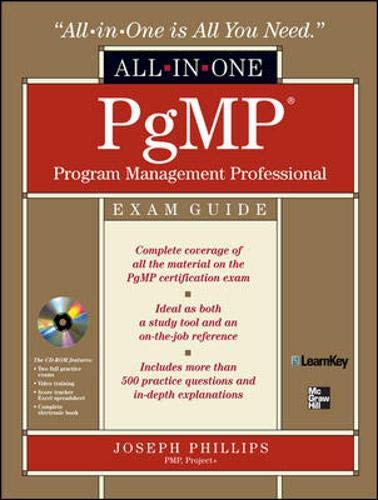 PgMP Program Management Professional AllinOne Exam Guide,Used