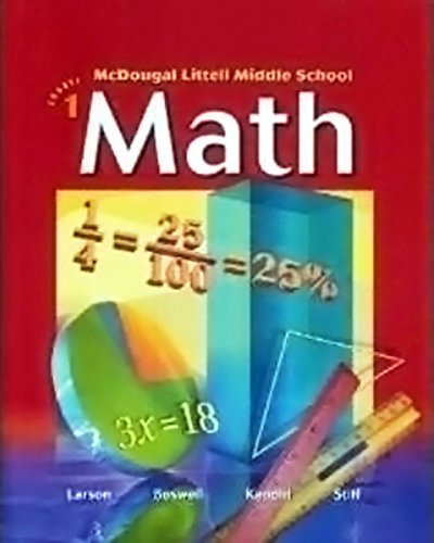 Math Audio Summaries Chapter Course 1 (Mcdougal Littell Middle School Math) (Spanish Edition),Used