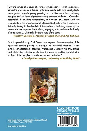A History of Modern Aesthetics: Volume 1, The Eighteenth Century,Used
