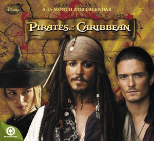 Pirates of the Caribbean 2010 Wall Calendar,Used