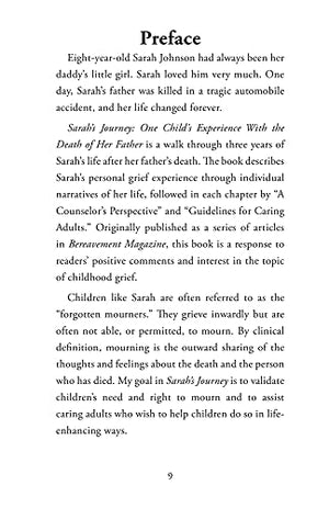 Sarah'S Journey: One Child'S Experience With The Death Of Her Father,Used