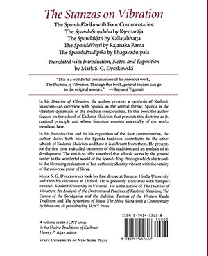The Stanzas on Vibration (S U N Y SERIES IN THE SHAIVA TRADITIONS OF KASHMIR),New