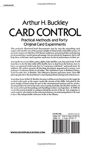 Card Control: Practical Methods and Forty Original Card Experiments (Dover Magic Books),Used