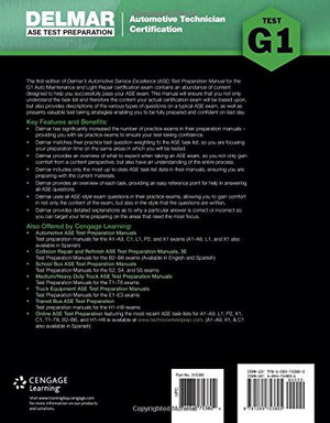 ASE Technician Test Preparation Automotive Maintenance and Light Repair (G1) (Delmar Ase Test Preparataion: Automotive Technicia,Used