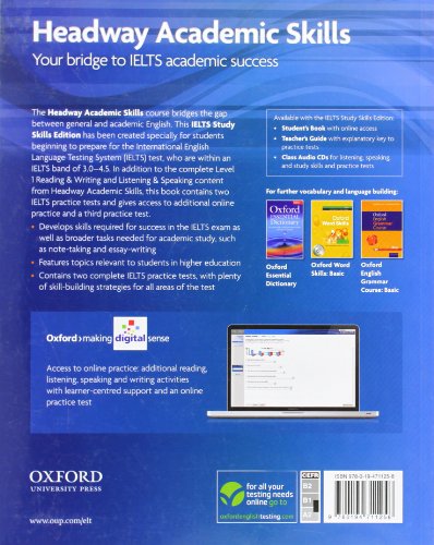Headway Academic Skills IELTS Study Skills Edition Student's Book with online practice,Used