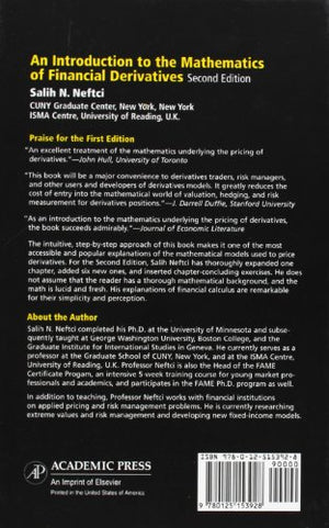 An Introduction To The Mathematics Of Financial Derivatives (Academic Press Advanced Finance)-new
