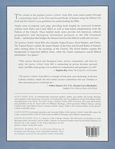 The First and Second Book of Samuel (Ignatius Catholic Study Bible),New