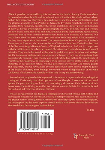 Isis Unveiled  Volume Ii: The 'Infallibility' Of Religion-new