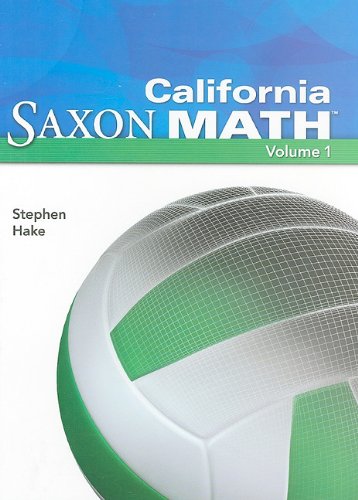 Student Edition 2008: Vol. 1 (Saxon Math 6),Used