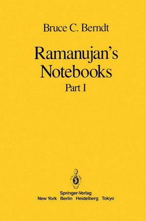 Ramanujans Notebooks: Part I,Used